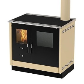 Krbové kachle MBS AS Thermo, 11,5 kW, krémový ľavý