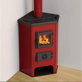 Krbové kachľe MBS CORNER 6,1 kW - MBS Rohový - červený-1