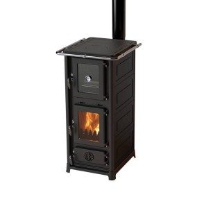 Krbové kachle MBS Olympia 12,2 kw ,s rúrou farba čierna-1
