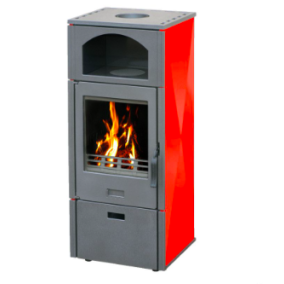 Krbové kachle Plamen Laguna, 8-11 kW, farba- červená 