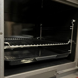 Liatinový sporák na drevo Plamen 850 Glas biely 6 ,pravý vývod
