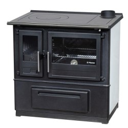 Kachľový sporák Plamen Slavonac N, 8-11kW, pravá strana, biely 1