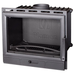 Vstavaný krb Plamen Barun 1, 11kW, farba liatina2